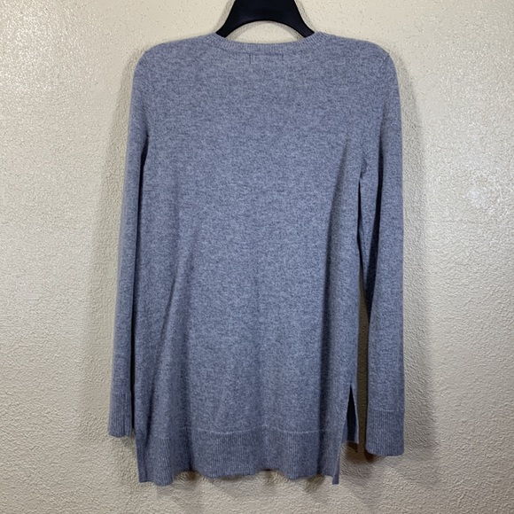 Peck & Peck Sweater Gray with Giraffe Design M 100% Cashmere SOFT - Picture 9 of 12